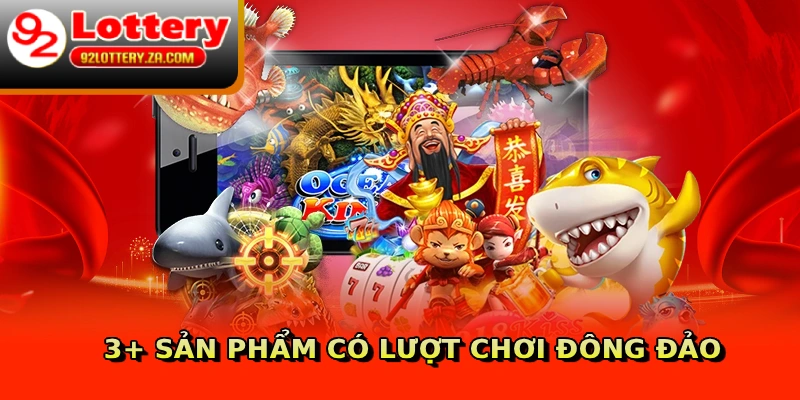 3+ sản phẩm có lượt chơi đông đảo