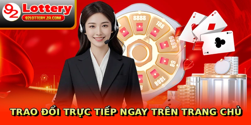 Trao đổi trực tiếp ngay trên trang chủ